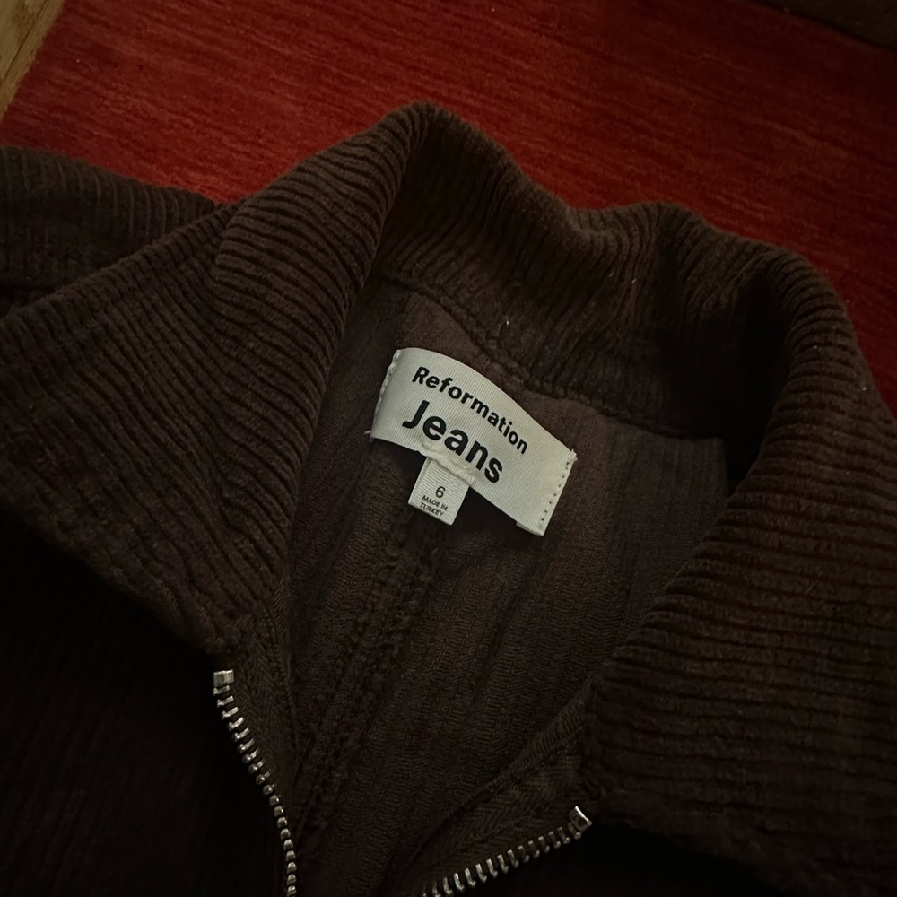 Reformation Brown Corduroy Jumpsuit - Picture 4 of 4